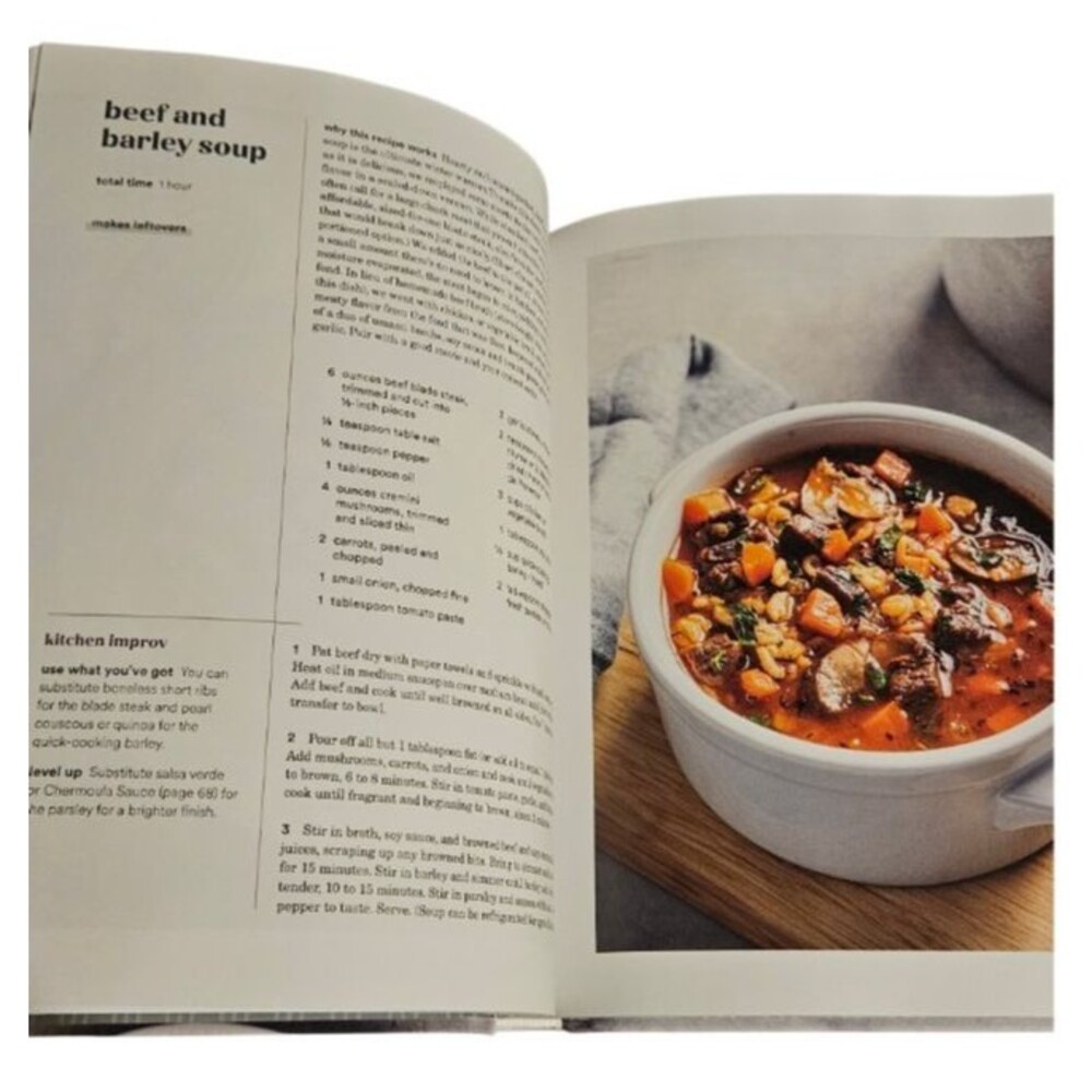 America's Test Kitchen Cooking for One Hardcover Cookbook Single Serving Meals - Picture 7 of 8
